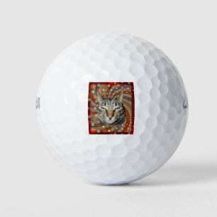 Coole Katze - DU KANNST Deinen Geschenk! Golfball