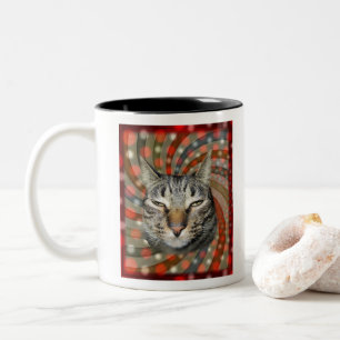 Coole Katze - DU KANNST Deinen Geschenk! Zweifarbige Tasse