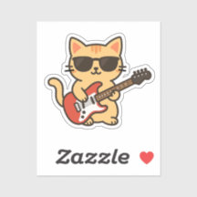 Coole Katze E-Gitarre