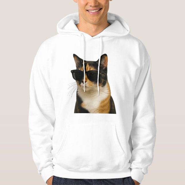 Coole Katze Hoodie (Vorderseite)