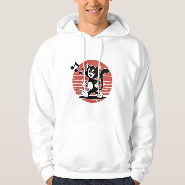 Coole Katze Hoodie (Vorderseite)