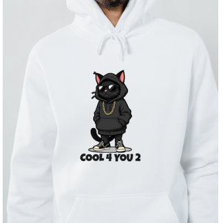 Coole Katze Hoodie – Lustiges Streetwear Katzen-De