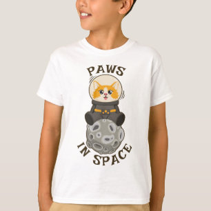 Coole Katze im Weltraum Katze Astronaut Kosmisches T-Shirt