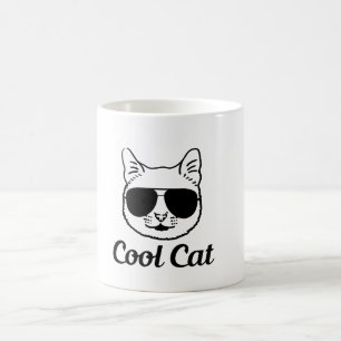 coole Katze Katzenliebhaber Design Kaffeetasse