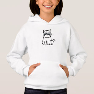 Coole Katze Kinder T-Shirt – Stylische Goggles & M Hoodie