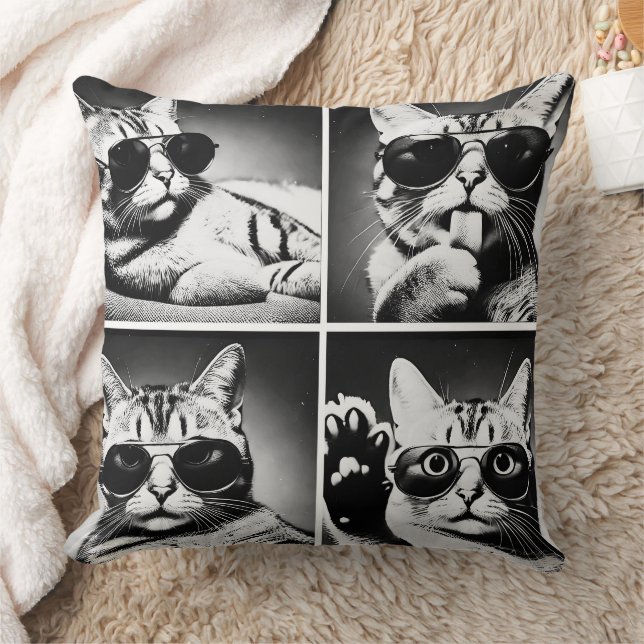 Coole Katze Kissen (Decke)