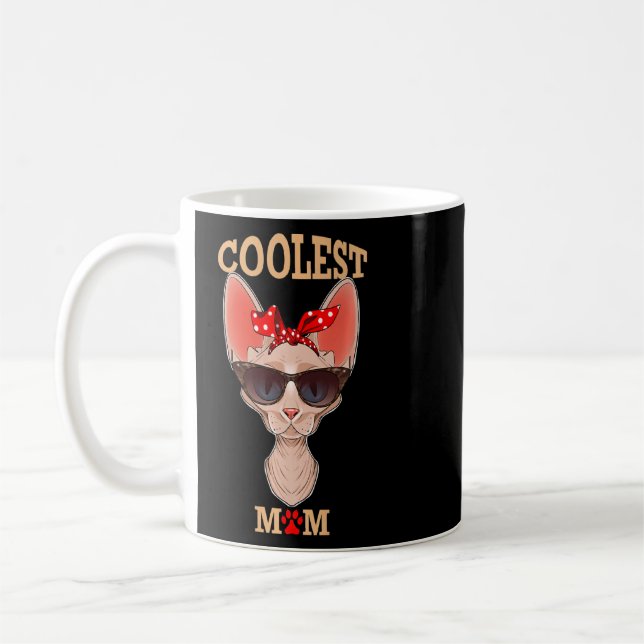 Coole Katze Mama I Sphynx Katze Mama I Sphynx Katz Kaffeetasse (Links)