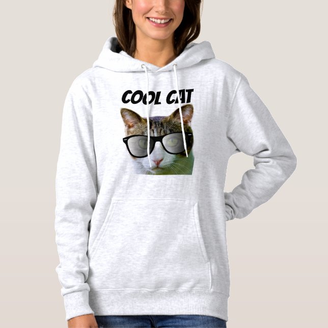 COOLE KATZE MÄNNER KATZLOVER T - Shirt HOODIES (Vorderseite)