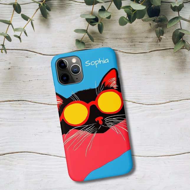 Coole Katze mit Sonnenbrille Case-Mate iPhone Hülle (Von Creator hochgeladen)