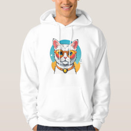 Coole Katze mit Sonnenbrille Hoodie