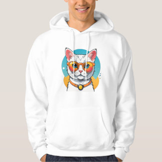Coole Katze mit Sonnenbrille  Hoodie