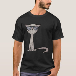 Coole Katze mit Sonnenbrille Katze Der Boss Bossy T-Shirt