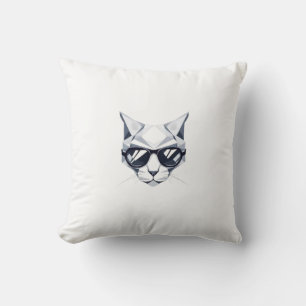 Coole Katze mit Sonnenbrille Kopfkissen Kissen