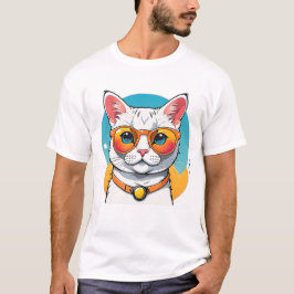 Coole Katze mit Sonnenbrille T-Shirt
