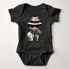 Coole Katze Noir: Suave und mysteriöse Feline Baby Strampler