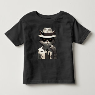 Coole Katze Noir: Suave und mysteriöse Feline Kleinkind T-shirt