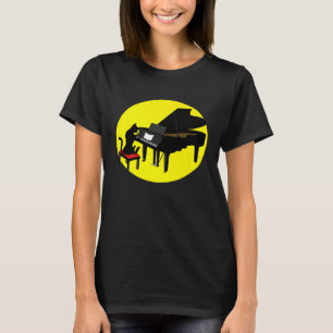 Coole Katze Piano Funny Kitten Instrument Love T-Shirt