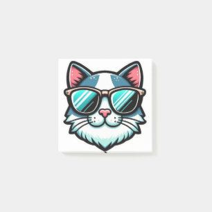 Coole Katze Post-it® Notizen – Stylische Katzen-No