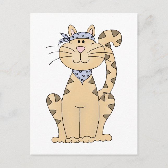 Coole Katze Postkarte (Vorderseite)