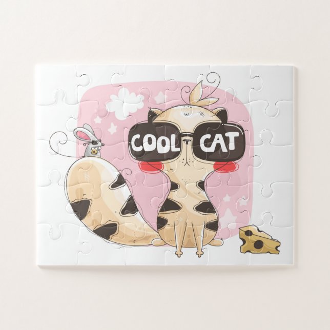 Coole Katze Puzzle (Horizontal)