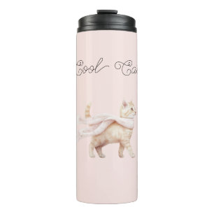 Coole Katze Rosa Hauch Schal Thermosbecher