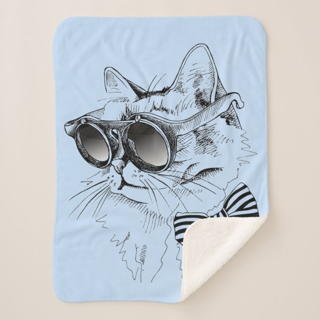 Coole Katze Sherpadecke (Vorderseite)