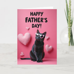 Coole Katze Süße Vatertagskarte Karte