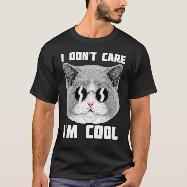 Coole Katze T-Shirt (Vorderseite)