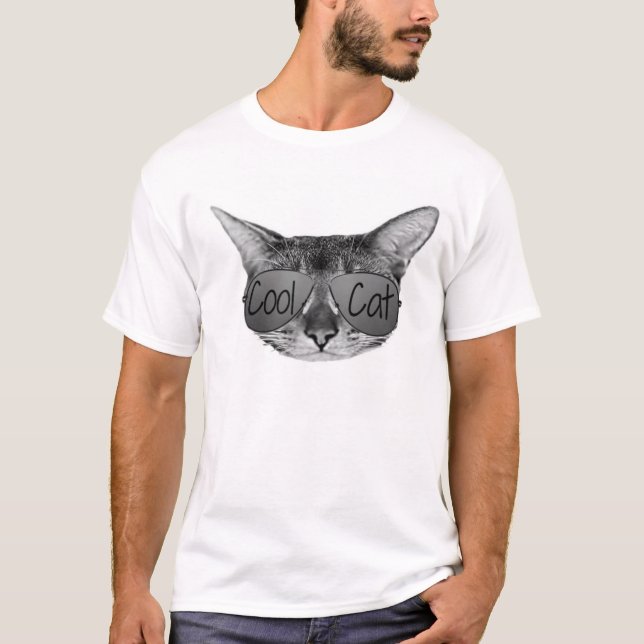 Coole Katze T-Shirt (Vorderseite)