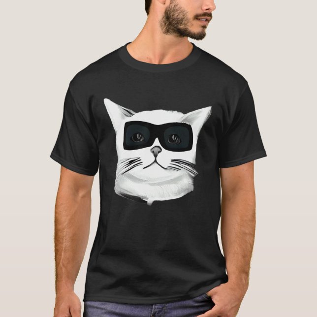 Coole Katze T-Shirt (Vorderseite)