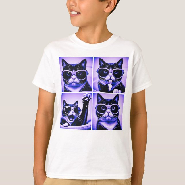 Coole Katze T-Shirt (Vorderseite)