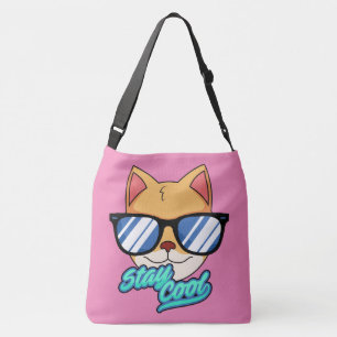 COOLE KATZE-TASCHE KÖRPERPURSE KREUZKÖRPER TRAGETASCHEN MIT LANGEN TRÄGERN