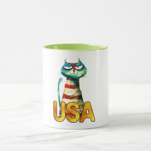 Coole Katze Tasse (Zentrum)