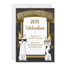 Coole Katzen frohes neues Jahr