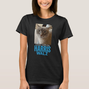 Coole Katzen für Harris/Walz- schwarz T-Shirt