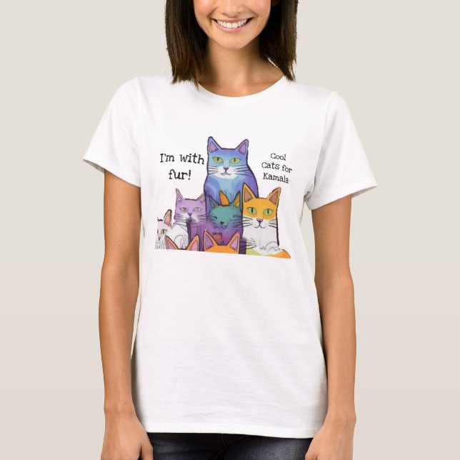 Coole Katzen für Kamala T-Shirt (Vorderseite)