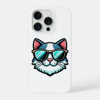 Coole Katzen-Handyhülle – Trendiger Feline-Tech-St iPhone 15 Pro Hülle
