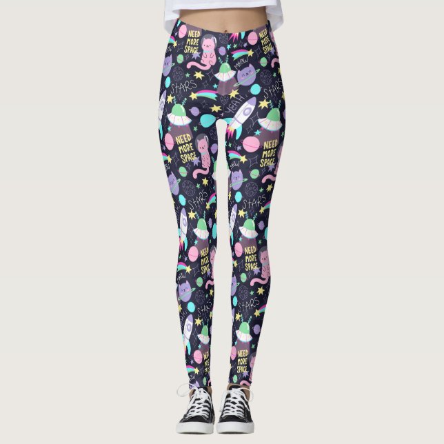 Coole Katzen Leggings (Vorderseite)