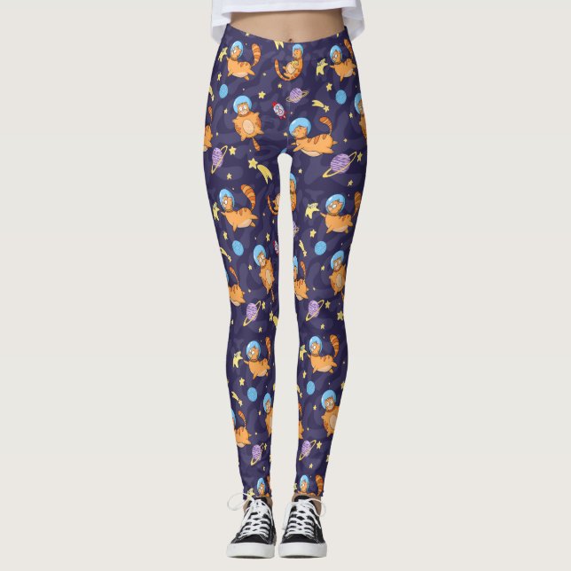 Coole Katzen Leggings (Vorderseite)