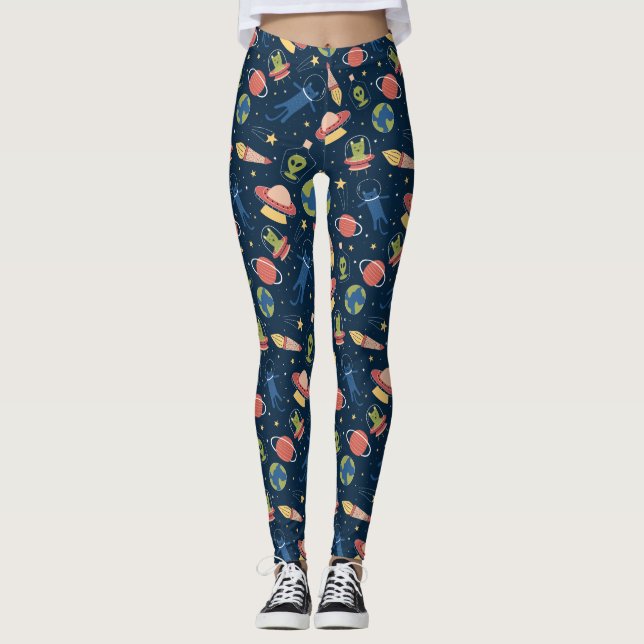 Coole Katzen Leggings (Vorderseite)