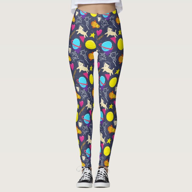 Coole Katzen Leggings (Vorderseite)