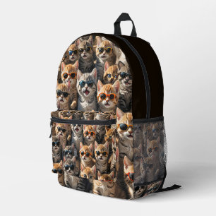 Coole Katzen mit Sonnenbrille Bedruckter Rucksack