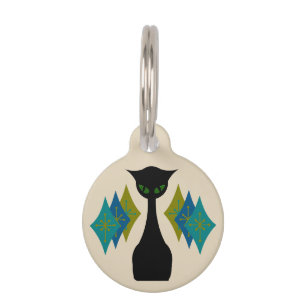 Coole Katzen-Mitte- des Jahrhundertsmoderner Haustiermarke