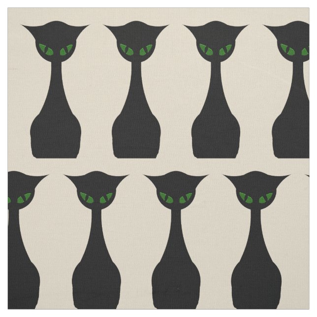 Coole Katzen-Mitte- des Jahrhundertsmodernes Retro Stoff (Muster)