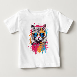 Coole Katzen: "Nenn mich Apollo!" Baby T-shirt