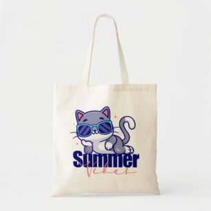 Coole Katzen Sommer Stimmung Tragetasche