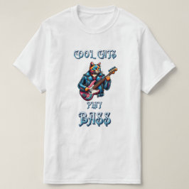 Coole Katzen spielen Bass T-Shirt