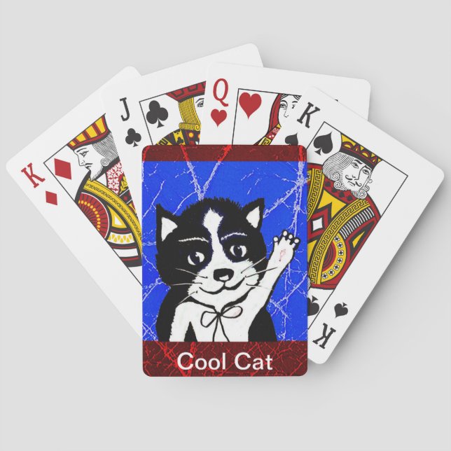 Coole Katzen Spielkarten (Rückseite)