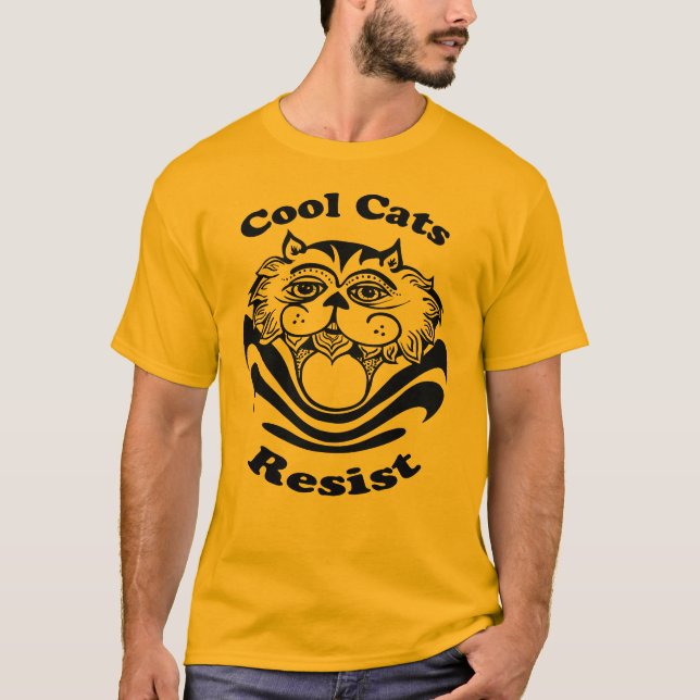 Coole Katzen T - Shirt (Vorderseite)