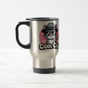 Coole Katzen-Vibes Reisebecher